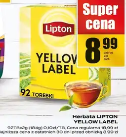 Supeco Herbata Lipton Yellow Label oferta