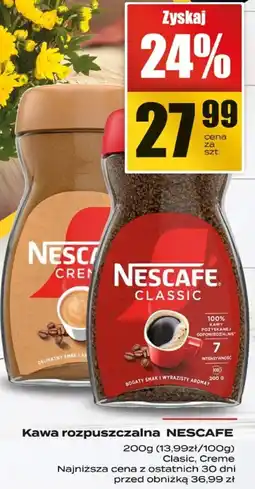 Supeco Kawa rozpuszczalna Nescafe Classic Creme oferta