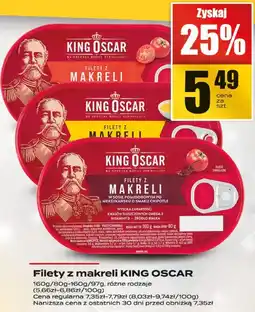 Supeco Filety z makreli King Oscar oferta