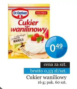 Specjał Cukier wanilinowy Dr. Oetker oferta
