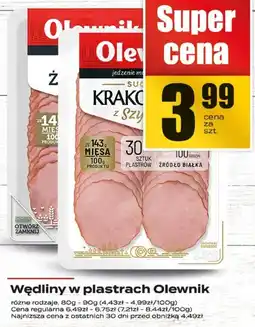 Supeco Wędliny w plastrach Olewnik oferta