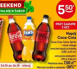 Żabka Napój Coca-Cola/Fanta/Sprite oferta