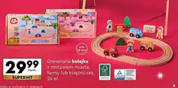 Biedronka Kolejka drewniana z akcesoriami Elefun oferta