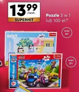 Biedronka Puzzle 3 w 1 Trefl oferta