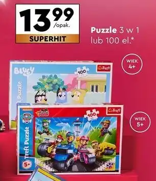 Biedronka Puzzle 3 w 1 Trefl oferta