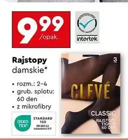 Biedronka Rajstopy classic 60 den 2-4 Cleve oferta
