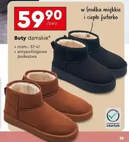 Biedronka Buty damskie z futerkiem 36-41 Cleve oferta