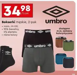Biedronka Bokserki męskie m-xxl Umbro oferta