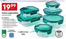 Biedronka Pojemniki na żywność prostokątne 300 ml + 1 l oferta