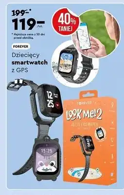 Biedronka Smartwatch dla dzieci z gps Forever oferta
