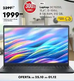 Biedronka Laptop dc15250 15.6 Dell oferta
