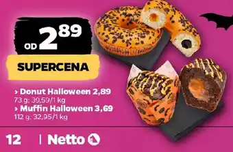 Netto Donut halloween / muffin halloween oferta