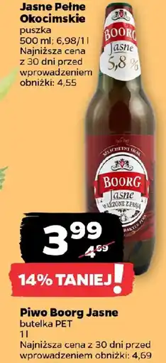 Netto Piwo Okocim Jasne Pełne oferta