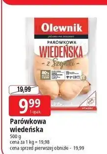 E.Leclerc Parówkowa wiedeńska z szynki Olewnik oferta