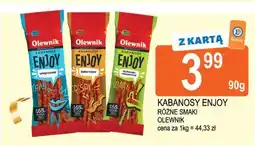 E.Leclerc Kabanosy drobiowo-wieprzowe Olewnik Enjoy! oferta