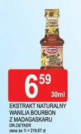 E.Leclerc Ekstrakt naturalny wanilia bourbon z madagaskaru Dr. Oetker Ze Świata Natury oferta