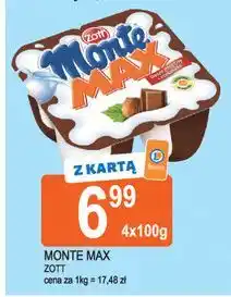 E.Leclerc Deser mleczno-czekoladowy z orzechami Zott Monte Max oferta