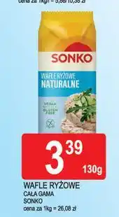 E.Leclerc Wafle ryżowe naturalne Sonko oferta