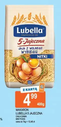 E.Leclerc Makaron 5-jajeczny jaja z wolnego wybiegu nitki Lubella oferta