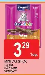 E.Leclerc Przysmak dla kota indyk i jagnięcina Vitakraft Cat Stick Mini oferta