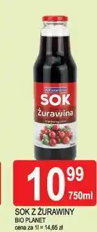 E.Leclerc Sok żurawina Naturavena oferta