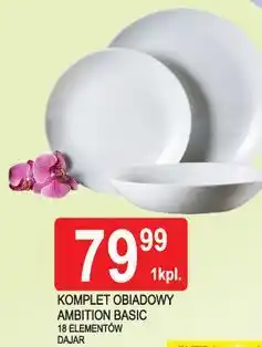 E.Leclerc Komplet obiadowy basic Ambition oferta