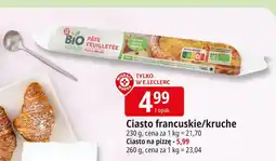 E.Leclerc Ciasto na pizzę Wiodąca Marka Bio Village oferta