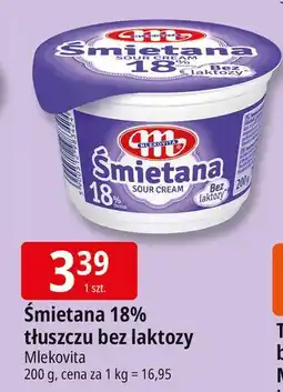 E.Leclerc Śmietana polska bez laktozy 18 % Mlekovita oferta