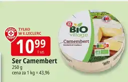 E.Leclerc Ser camembert Wiodąca Marka Bio Village oferta