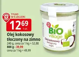 E.Leclerc Olej kokosowy Wiodąca Marka Bio Village oferta