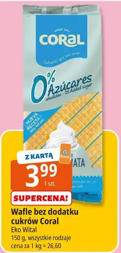 E.Leclerc Wafle bez cukru Coral oferta