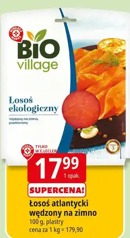 E.Leclerc Łosoś ekologiczny Wiodąca Marka Bio Village oferta