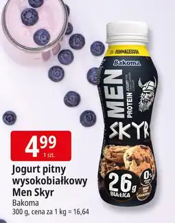E.Leclerc Jogurt ciastko z czekoladą Bakoma Men Skyr Protein oferta