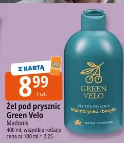 E.Leclerc Żel pod prysznic mandarynka i bazylia Green Velo oferta