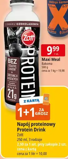 E.Leclerc Napój proteinowy czekoladowy Zott Protein oferta