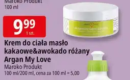E.Leclerc Krem do ciała masło kakaowe i awokado Argan My Love oferta