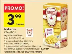 Intermarche Makaron CZANIECKI wybrane rodzaje oferta