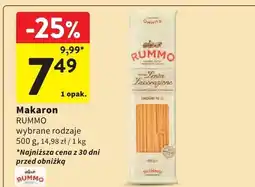 Intermarche Makaron RUMMO wybrane rodzaje oferta