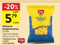 Intermarche Makaron bezglutenowy SCHAR wybrane rodzaje oferta