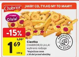Intermarche Ciastka CHABRIOR wybrane rodzaje oferta