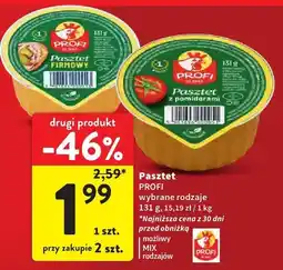 Intermarche Pasztet PROFI wybrane rodzaje oferta