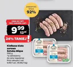 Netto Kiełbasa biała surowa Sztuka Mięsa oferta