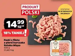 Netto Paski z fileta z piersi kurczaka Sztuka Mięsa oferta