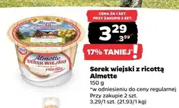 Netto Serek wiejski z ricottą Almette oferta