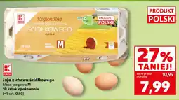 Kaufland Jaja z chowu ściółkowego klasa M 10 sztuk K Classic oferta