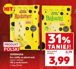Kaufland Ser żółty w plastrach Babumi Serenada oferta