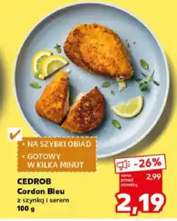 Kaufland Cordon Bleu z szynką i serem CEDROB 100 g oferta