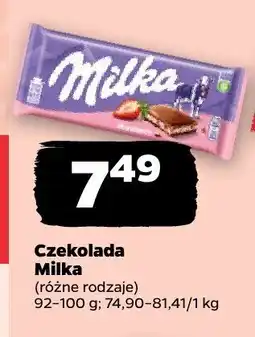 Netto Czekolada Milka różne rodzaje oferta