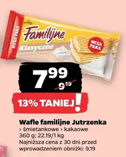 Netto Wafle familijne Jutrzenka śmietankowe oferta