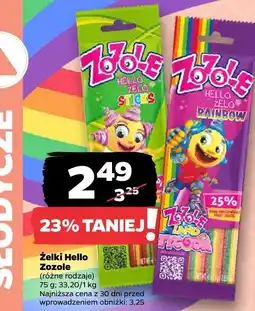 Netto Żelki Hello Zozole różne rodzaje oferta